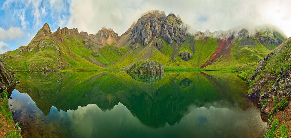 Island in the Clouds, a mountain landscape photograph by Kane Scheidegger